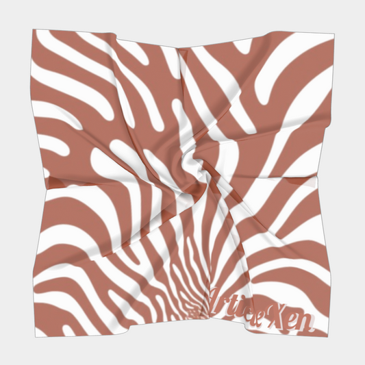 Scarf Zebra-coffee-stripes by ArticleXen